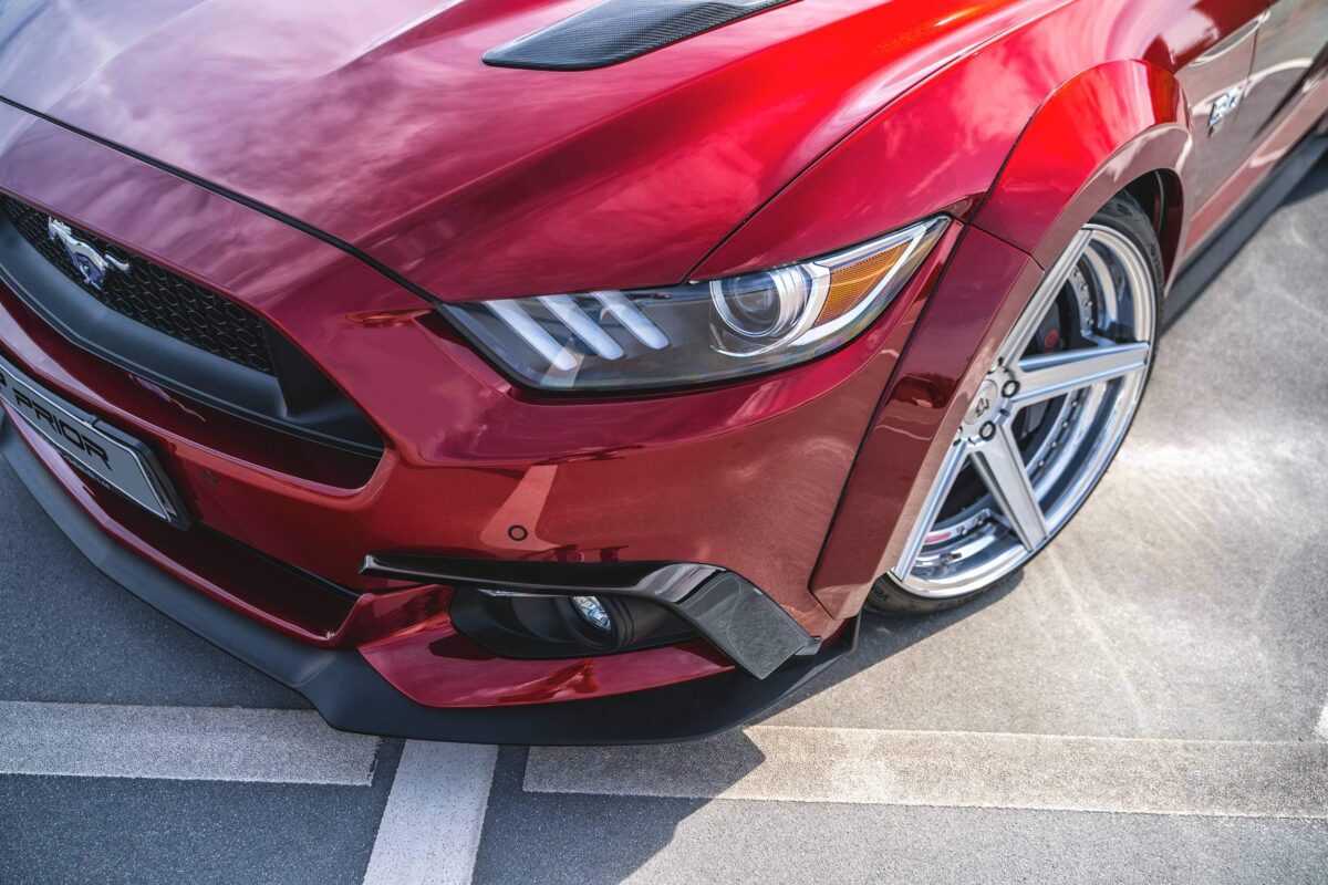 PD WB Light Lufteinlassrahmen für die originale Frontstoßstange für Ford Mustang VI [2015+]