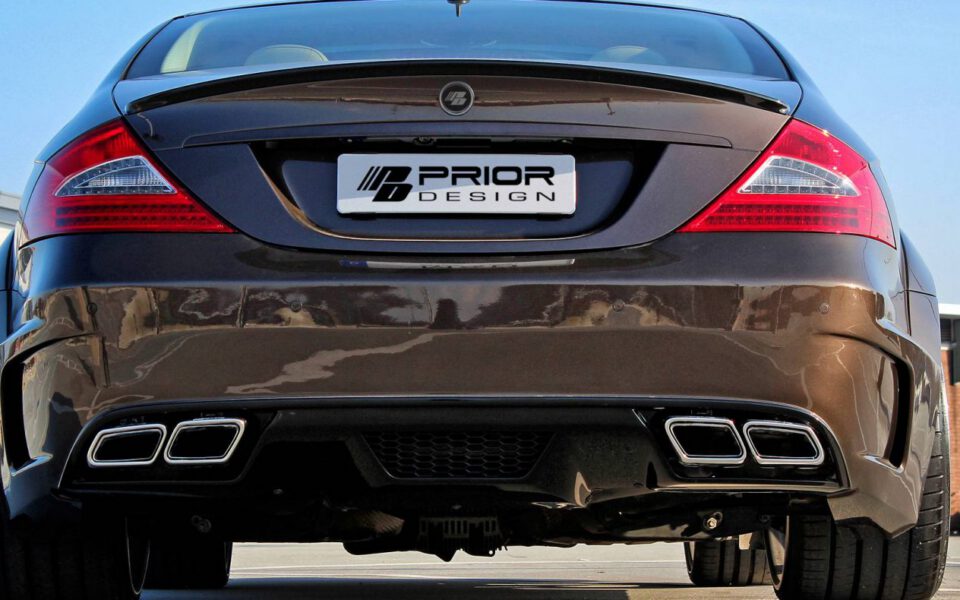 PD Black Edition WB Heckstoßstange inkl. Diffusor für Mercedes CLS W219