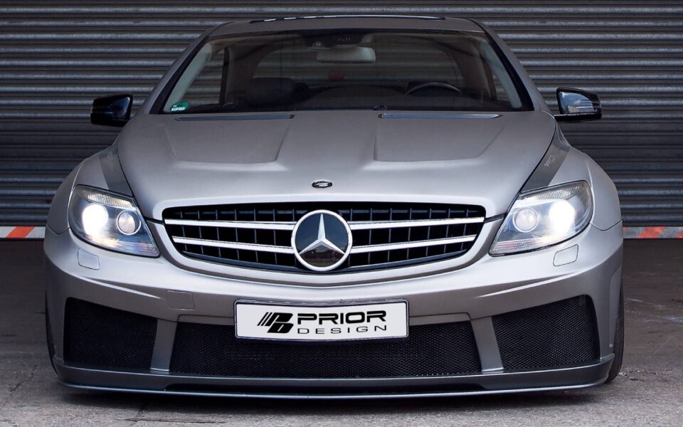 PD Black Edition V2 Frontstoßstange + Frontspoilerschwert für Mercedes CL C216