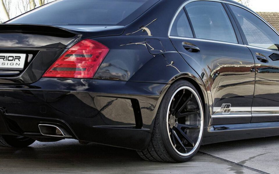 PD Black Edition V2 Heckstoßstange + Diffusor für Mercedes S-Klasse W221