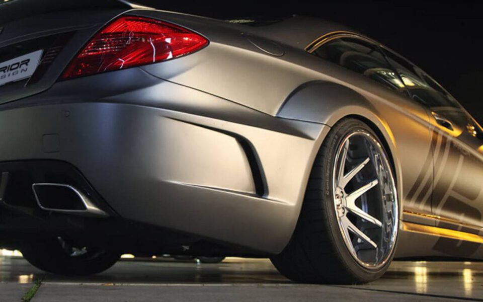 PD Black Edition V2 Heckstoßstange inkl. Diffusor für Mercedes CL C216 Facelift