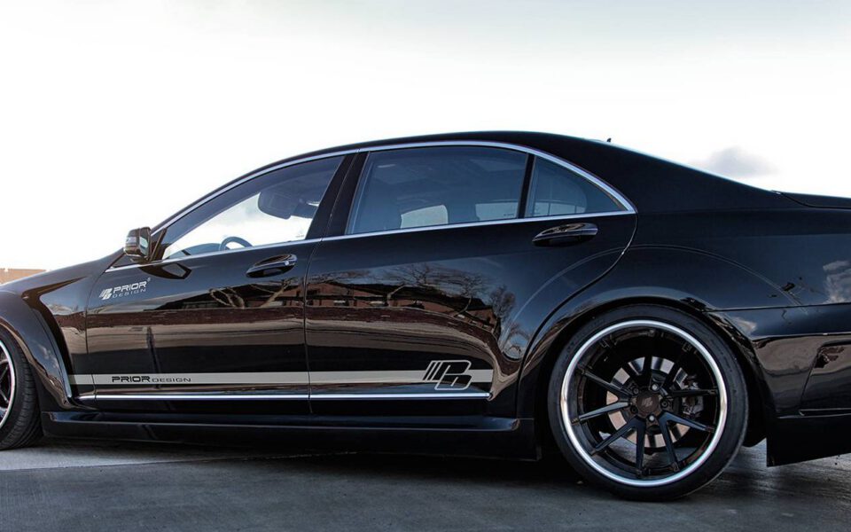 PD Black Edition V2 Widebody Seitenschweller für Mercedes S-Klasse W221