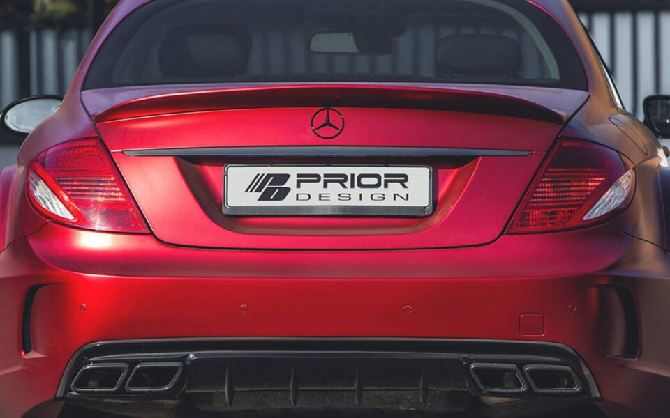 PD Black Edition V4 Heckstoßstange inkl. Diffusor für Mercedes CL C216