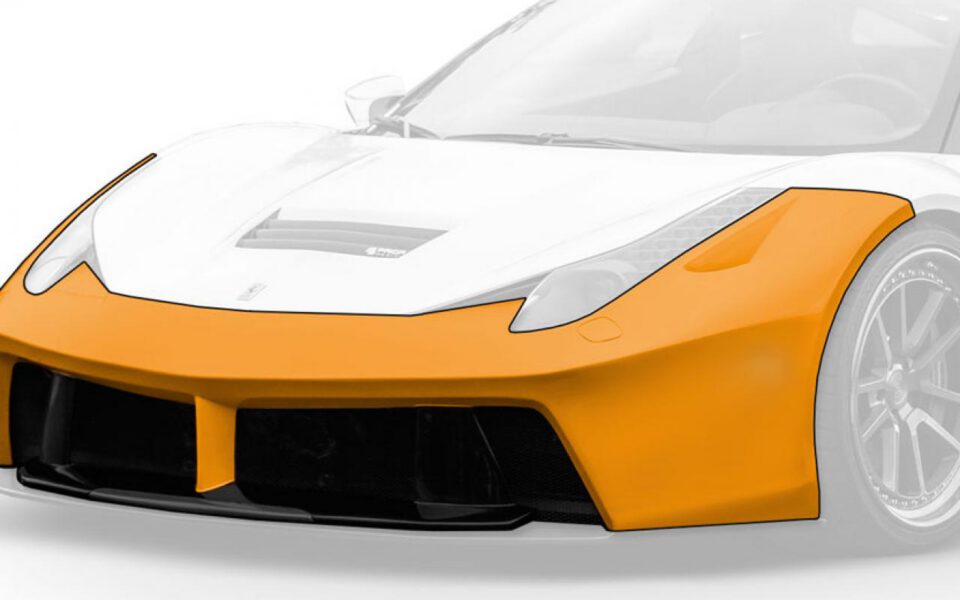 PD458WB Frontstoßstange für Ferrari 458 Italia