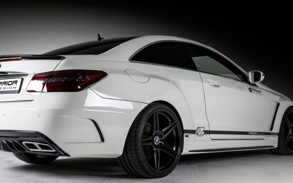 PD850 Black Edition Widebody Heckstoßstange inkl. Diffusor für Mercedes E-Coupe C207