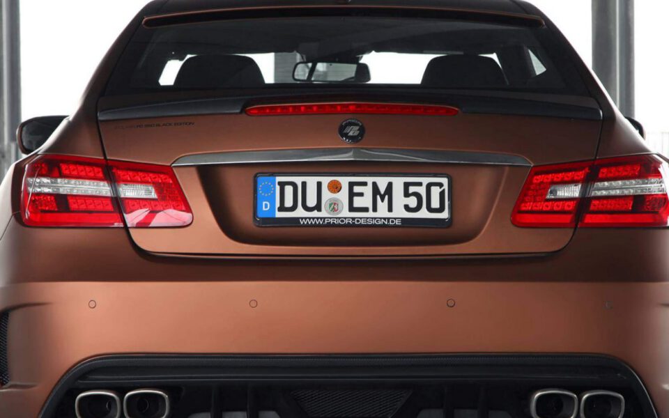 PD850 Black Edition Widebody Heckstoßstange inkl. Diffusor für Mercedes E-Coupe C207