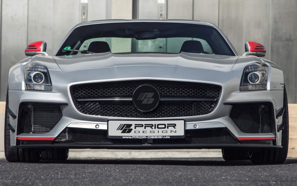 PD900GTWB Widebody Frontstoßstange inkl. Seitlichen Kiemen (4 Stück) für Mercedes SLS AMG Coupé C197