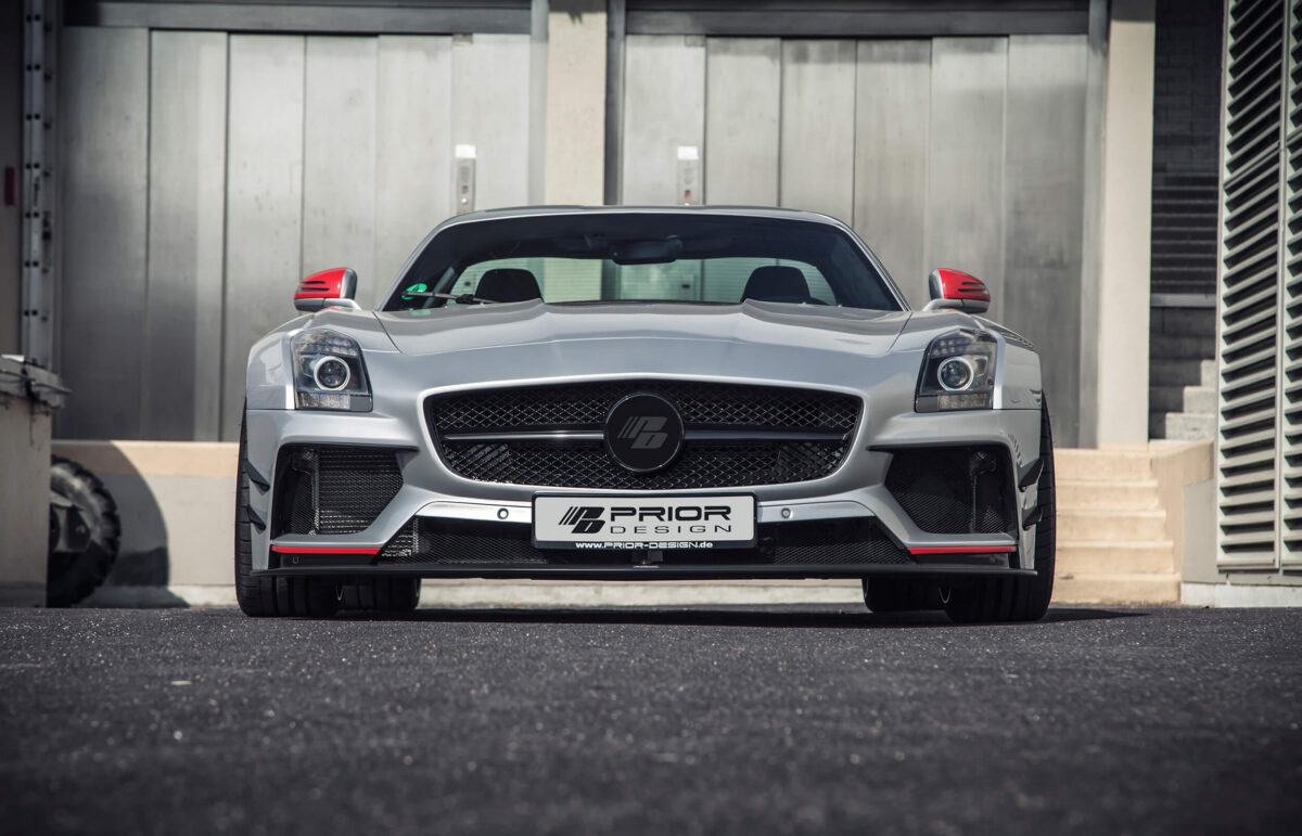PD900GTWB Widebody Frontstoßstange inkl. Seitlichen Kiemen (4 Stück) für Mercedes SLS AMG Coupé C197