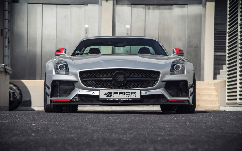 PD900GTWB Widebody Frontstoßstange inkl. Seitlichen Kiemen (4 Stück) für Mercedes SLS AMG Coupé C197