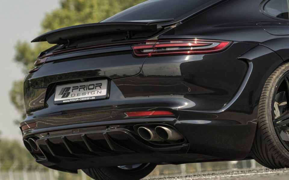 PD971 Heckdiffusor mit 4 Finnen für Porsche Panamera 971