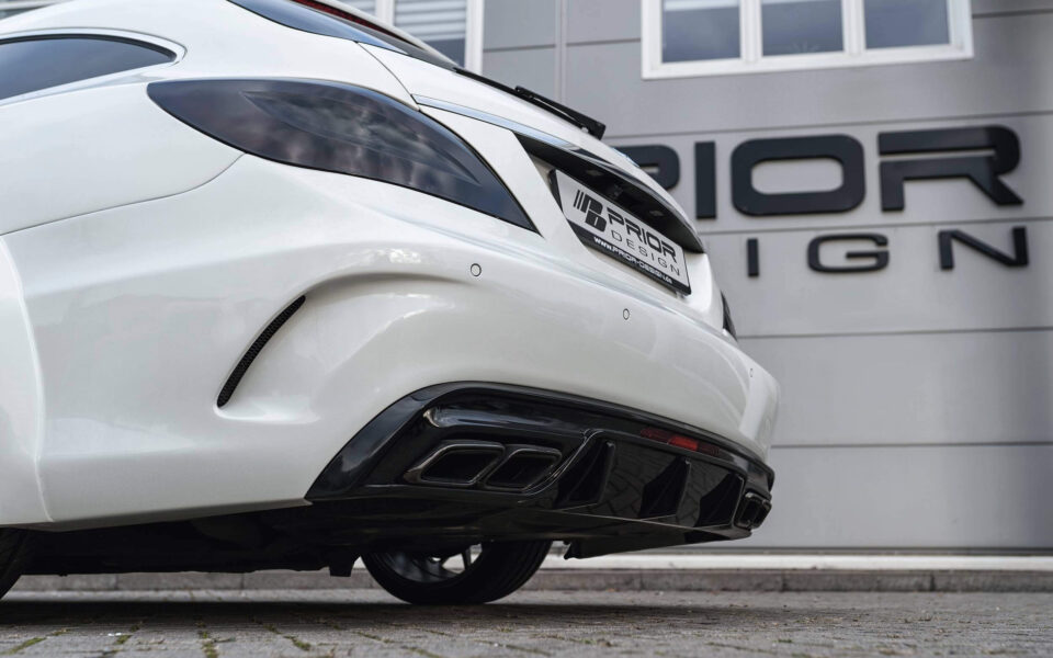 PDV4 Heckstoßstange inkl. Diffusor für Mercedes CLS X218 Shooting Brake